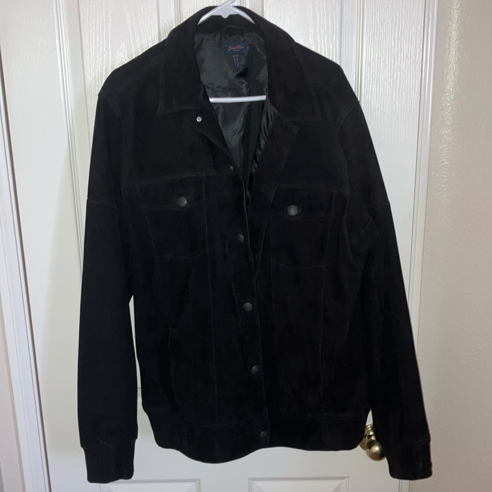 Good Man black suede jacket XXL... never worn